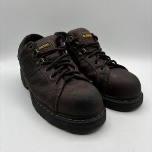 Doc Dr Martens Industrial Gunby Leather Steel Toe Work Shoes Women's 11 Men 10